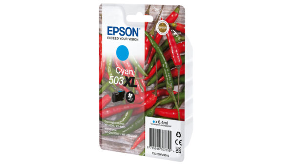 Epson 503XL inktcartridge 1 stuk(s) Origineel Hoog (XL) rendement Cyaan - Afbeelding 2