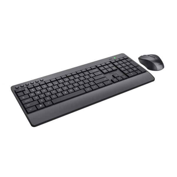 Trust Trezo toetsenbord Inclusief muis Kantoor RF Draadloos AZERTY Belgisch Zwart - Afbeelding 2