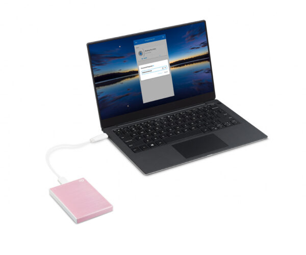 Seagate One Touch STKY2000405 externe harde schijf 2 TB 2.5" USB Type-C 3.2 Gen 1 (3.1 Gen 1) Roségoud, Wit - Afbeelding 8