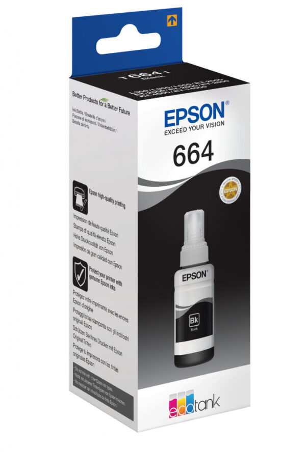 Epson 664 Ecotank Black ink bottle (70ml) - Afbeelding 4