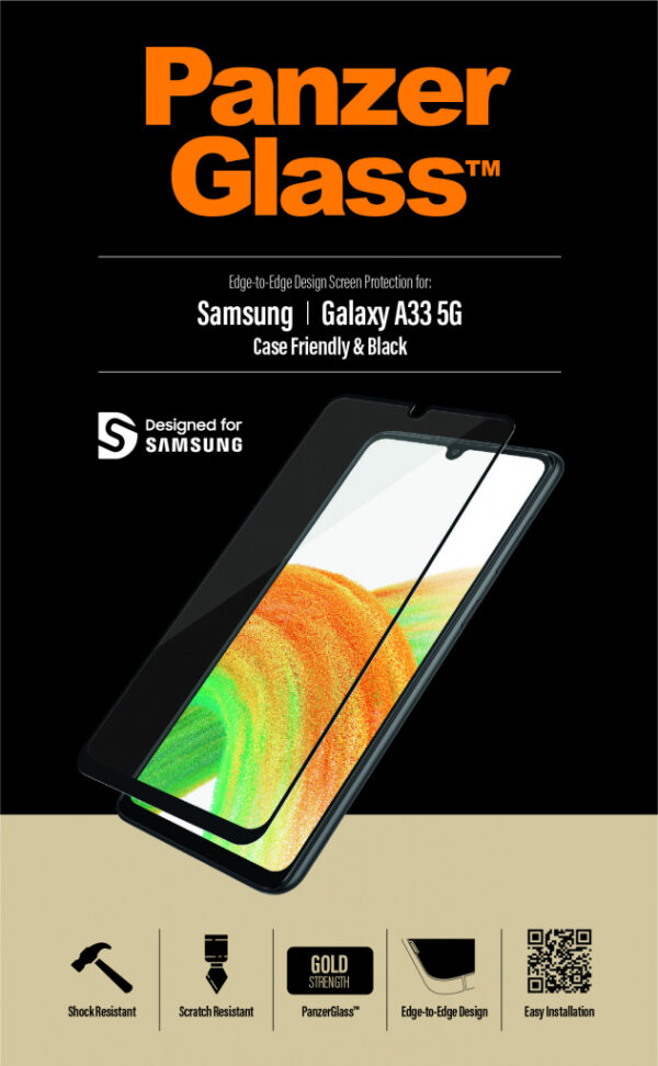 PanzerGlass Gehard Glas Clear Screenprotector Samsung Galaxy A33 5G - Afbeelding 9