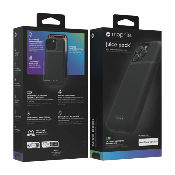 mophie Juice Pack mobiele telefoon behuizingen 17,5 cm (6.9") Hoes Zwart - Afbeelding 5