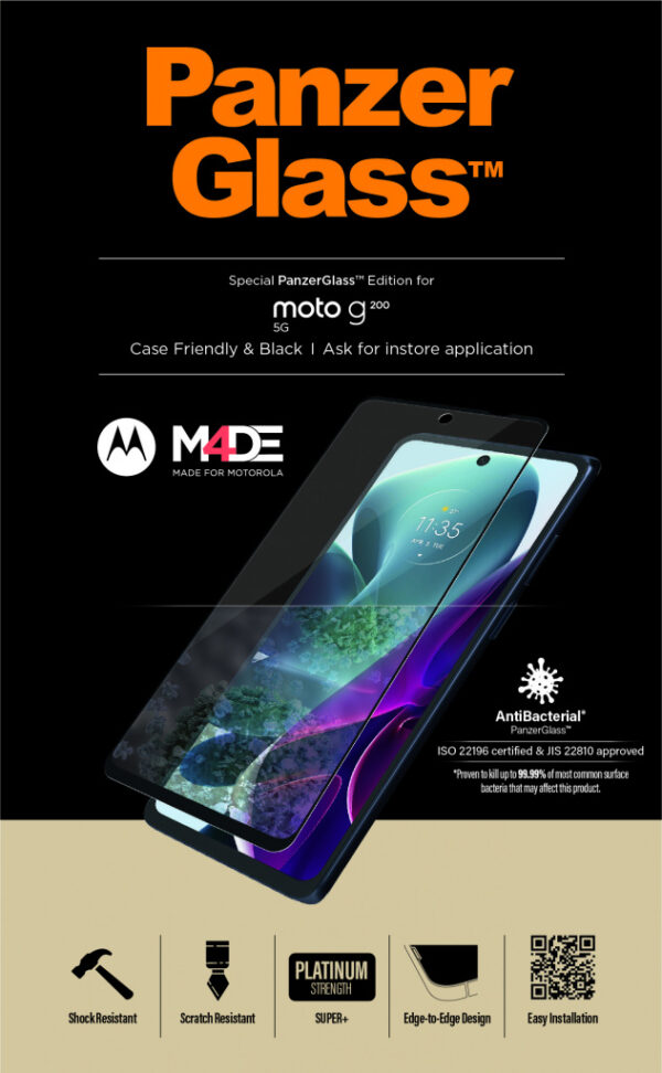 PanzerGlass 6563 scherm- & rugbeschermer voor mobiele telefoons Doorzichtige schermbeschermer Motorola 1 stuk(s) - Afbeelding 9
