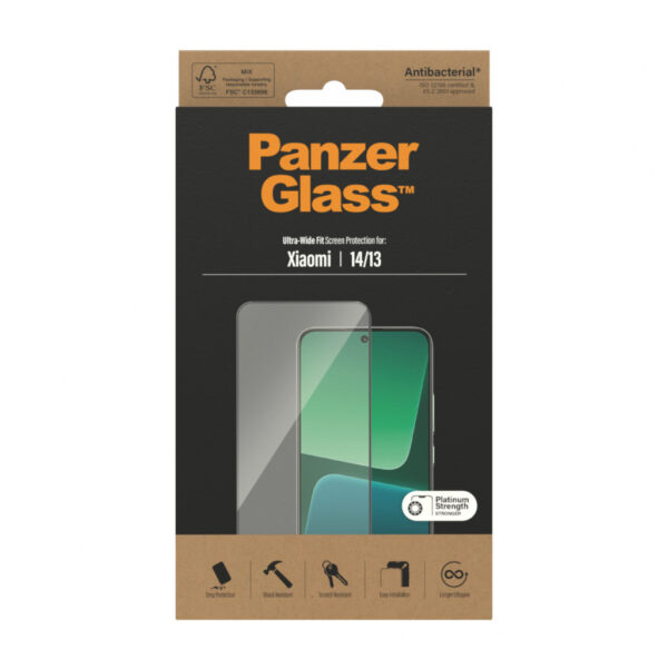 PanzerGlass ® Screen Protector Xiaomi 14 | 13 | Ultra-Wide Fit Doorzichtige schermbeschermer 1 stuk(s) - Afbeelding 3