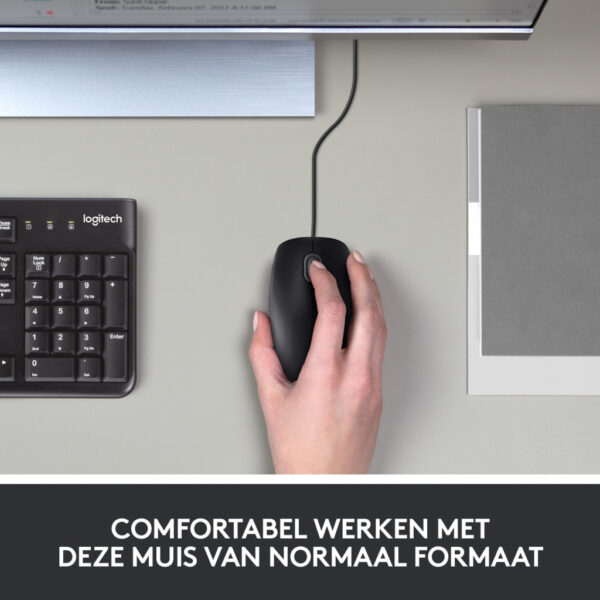 Logitech B100 muis Kantoor Ambidextrous USB Type-A Optisch 800 DPI - Afbeelding 10