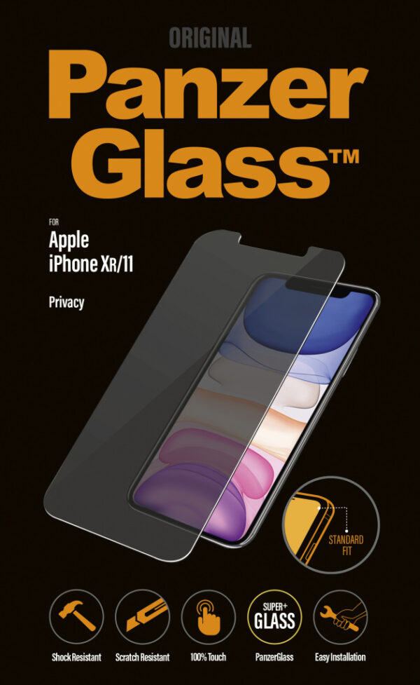 PanzerGlass ® Privacy Screen Protector iPhone 11 | XR | Standard Fit Doorzichtige schermbeschermer Apple 1 stuk(s) - Afbeelding 2