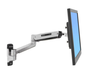 Ergotron LX Sit-Stand Wall Mount LCD Arm flat panel bureau steun 106,7 cm (42") Muur Roestvrijstaal