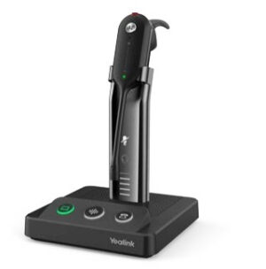 Yealink WH63 Portable UC Headset Draadloos oorhaak, Hoofdband, Neckband Kantoor/callcenter Oplaadhouder Zwart