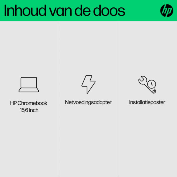 HP Chromebook 15a-nb0150nd Intel® N N100 39,6 cm (15.6") Full HD 8 GB LPDDR5-SDRAM 128 GB UFS Wi-Fi 6 (802.11ax) ChromeOS Zilver - Afbeelding 13