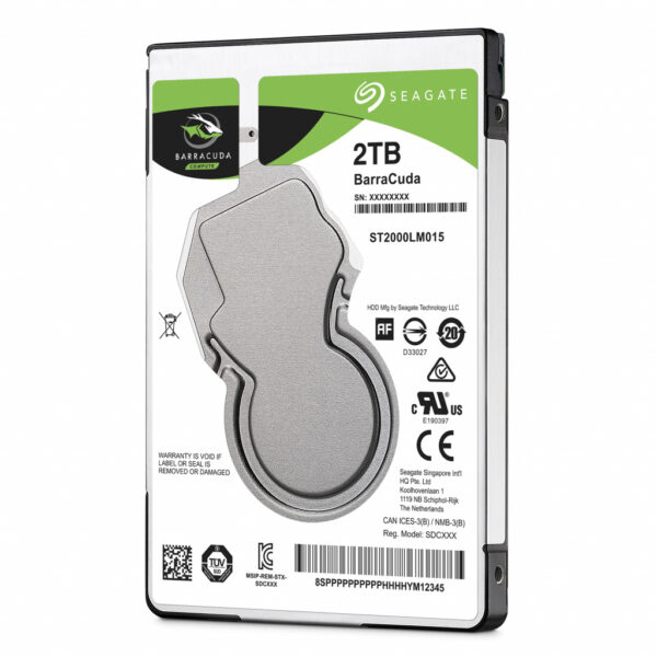 Seagate Barracuda 2.5" interne harde schijf 2 TB 5400 RPM 128 MB 2.5" SATA III - Afbeelding 3