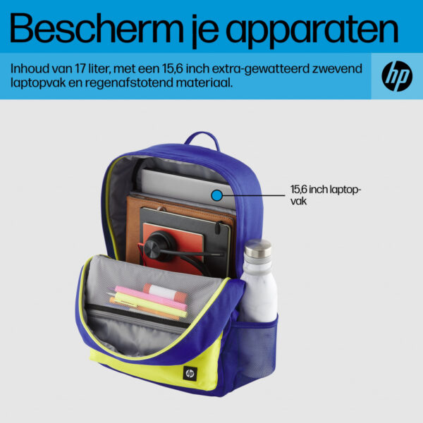 HP Campus Backpack, blauw - Afbeelding 8