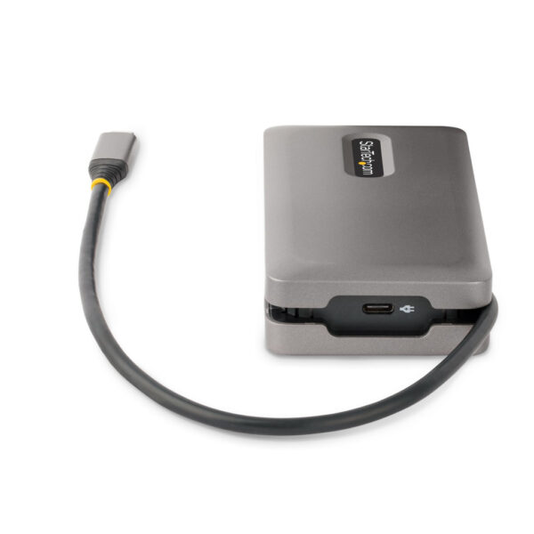 StarTech.com USB-C Multiport Adapter, 4K 60Hz HDMI/DP, 3-Port USB Hub, 100W Power Delivery Pass-Through, GbE, Travel Docking Sta - Afbeelding 8