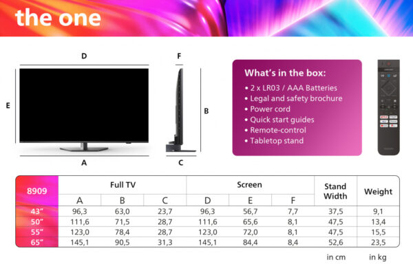 Philips The One 55PUS8909/12 139,7 cm (55") 4K Ultra HD Smart TV Wifi Grijs - Afbeelding 4