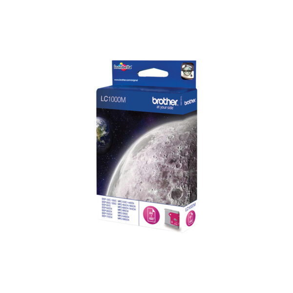 Brother LC1000M inktcartridge 1 stuk(s) Origineel Magenta - Afbeelding 2