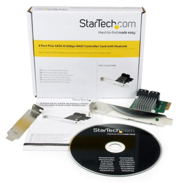 StarTech.com 4-Port PCI Express 2.0 SATA III 6 Gbps RAID Controllerkaart met HyperDuo SSD Tiering - PCIe SATA 3 Adapter - Afbeelding 5