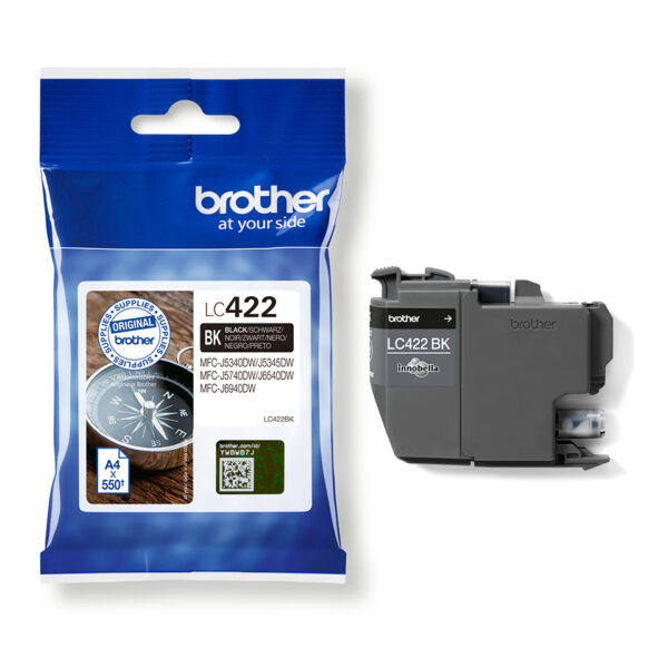 Brother LC422BK inktcartridge 1 stuk(s) Origineel Zwart - Afbeelding 5