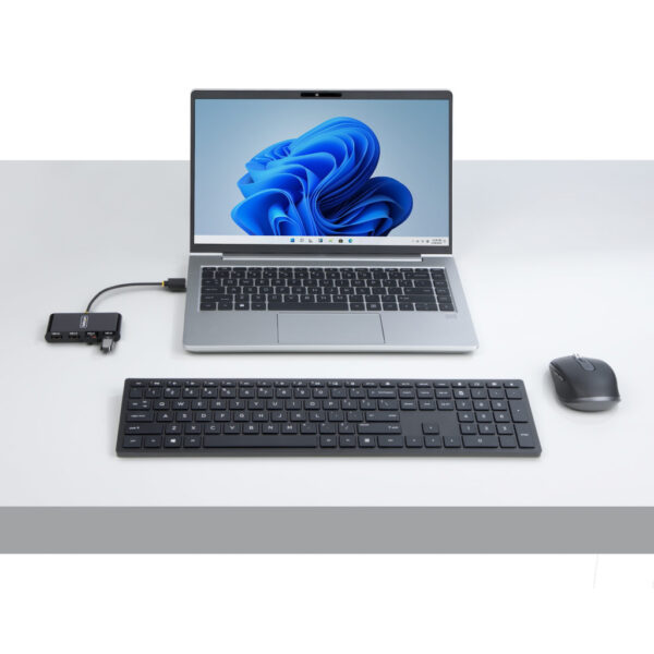 StarTech.com 4-Port USB 2.0 Hub, USB Bus Powered, Compacte Travel USB Hub, USB 2.0 Splitter, Multi-Port Mini USB Hub, 480Mbps, O - Afbeelding 4
