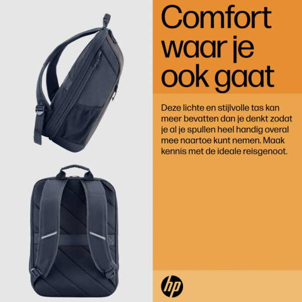 HP Travel 15,6 Laptop Backpack, 18 liter, Iron Grey - Afbeelding 5