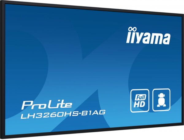 iiyama LH3260HS-B1AG beeldkrant Digitaal A-kaart 80 cm (31.5") LED Wifi 500 cd/m² Full HD Zwart Type processor Android 11 24/7 - Afbeelding 3