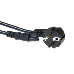 ACT Netsnoer CEE 7/7 male (haaks) - C5 zwart 3 m