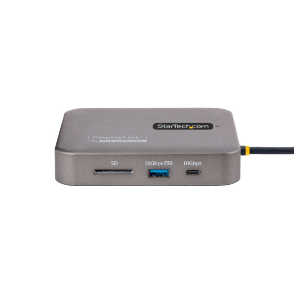 StarTech.com USB-C Multiport Adapter, Dual HDMI Video, 4K 60Hz, 2-Port USB-A/USB-C 10Gbps Hub, 100W PD, GbE, 56cm Kabel, Travel - Afbeelding 3