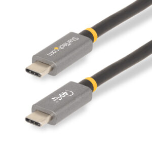 StarTech.com 1m USB4 Kabel, USB-IF Gecertificeerde USB-C Kabel, 40 Gbps, USB Type-C Data Transfer Kabel, 100W Power Delivery, 8K