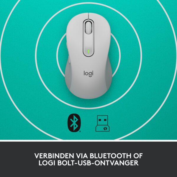 Logitech 910-006275 muis Kantoor Rechtshandig RF-draadloos + Bluetooth Optisch 4000 DPI - Afbeelding 6