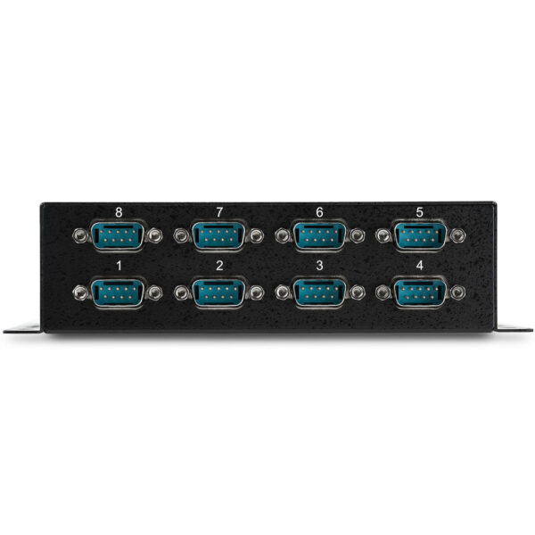 StarTech.com 8-poort USB naar DB9 RS232 Seriële Adapter Hub – Industriële DIN-rail en Wandmontage - Afbeelding 3