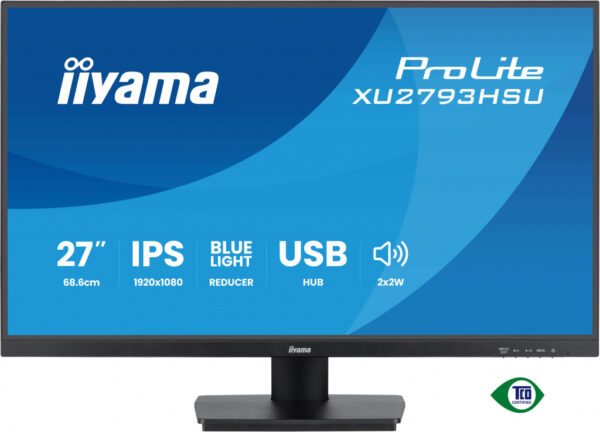 iiyama ProLite XU2793HSU-B7 computer monitor 68,6 cm (27") 1080 x 1920 Pixels Full HD LED Zwart - Afbeelding 2