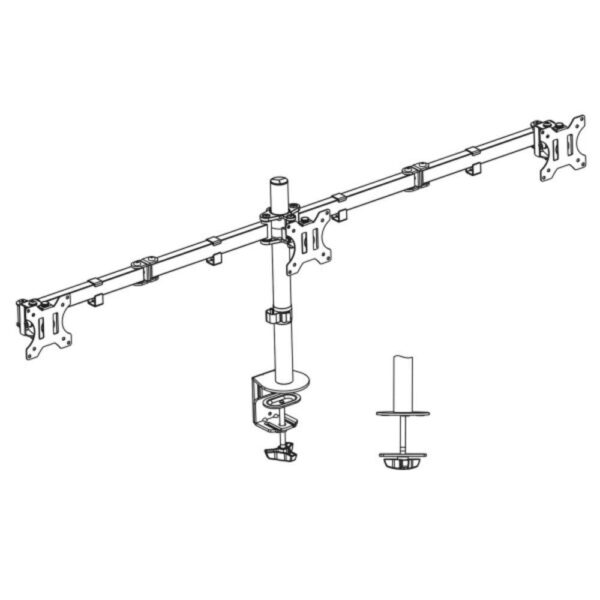 ACT Monitorarm 27", 3 schermen - Afbeelding 4