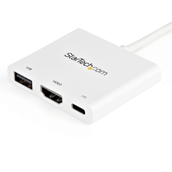 StarTech.com USB-C multiport adapter met HDMI USB 3.0 poort 60W PD wit - Afbeelding 2
