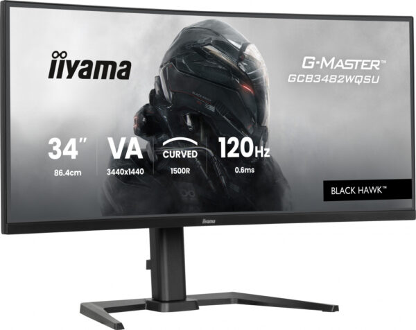 iiyama GCB3482WQSU-B1 computer monitor 86,4 cm (34") 1440 x 3440 Pixels UltraWide Quad HD LED Zwart - Afbeelding 2