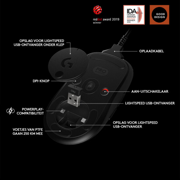 Logitech G Pro Wireless Gaming Mouse - Afbeelding 24