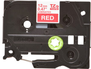 Brother TZE-435 labelprinter-tape Wit op rood