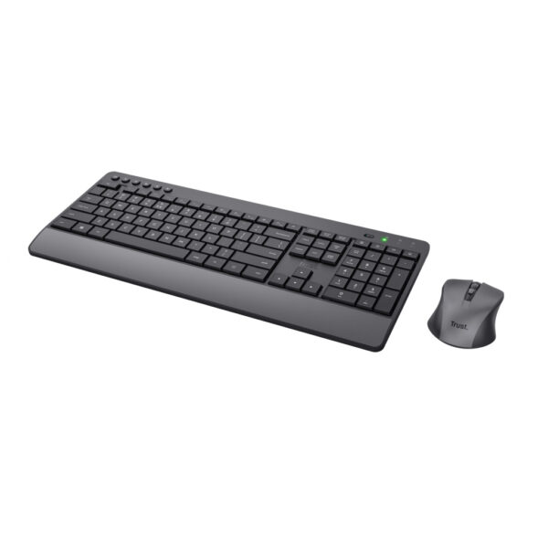 Trust Trezo toetsenbord Inclusief muis Kantoor RF Draadloos AZERTY Belgisch Zwart - Afbeelding 3