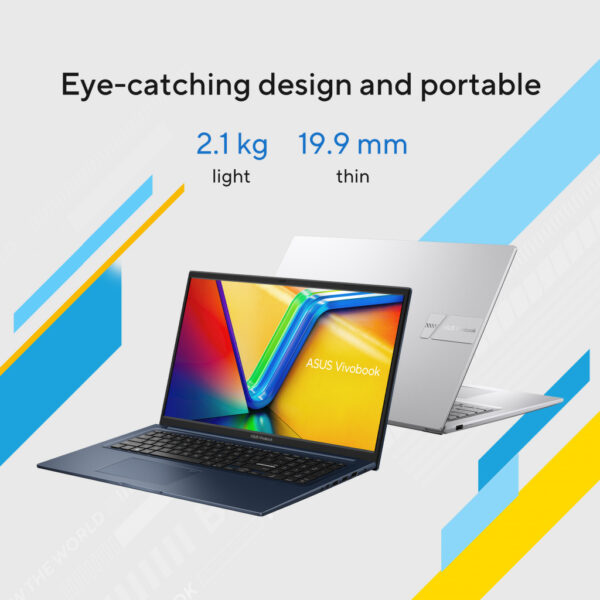 ASUS Vivobook 17 X1704VA-AU586W Intel® Core™ i5 i5-1334U Laptop 43,9 cm (17.3") Full HD 8 GB DDR4-SDRAM 512 GB SSD Wi-Fi 5 (802. - Afbeelding 14
