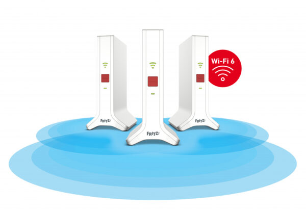 FRITZ!Repeater FRITZ!Mesh Set 4200 3-pack Edition Inter Netwerkrepeater 4200 Mbit/s Rood, Wit - Afbeelding 4