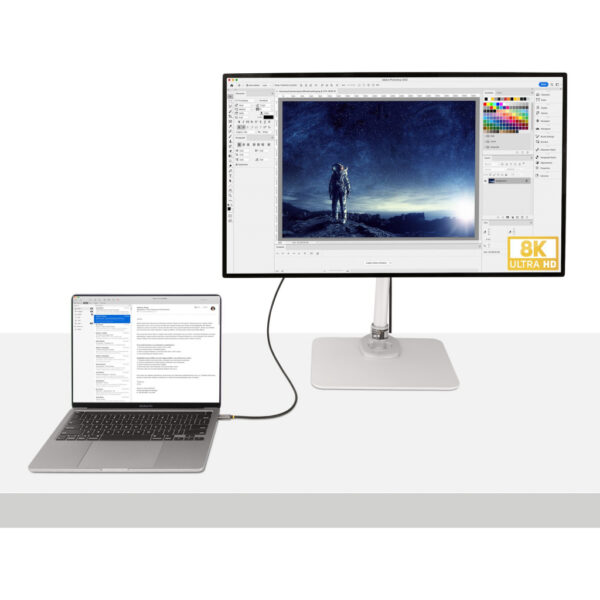 StarTech.com 1m USB4 Kabel, USB-IF Gecertificeerde USB-C Kabel, 40 Gbps, USB Type-C Data Transfer Kabel, 100W Power Delivery, 8K - Afbeelding 6