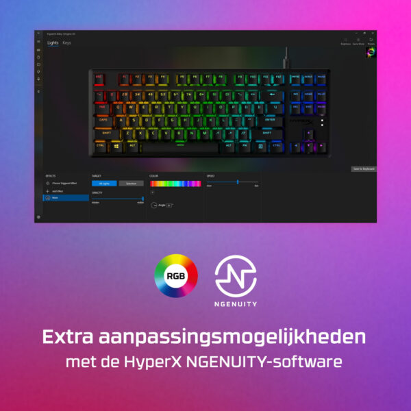 HyperX Alloy Origins Core PBT HX Red - Mechanical Gaming Keyboard - Afbeelding 13