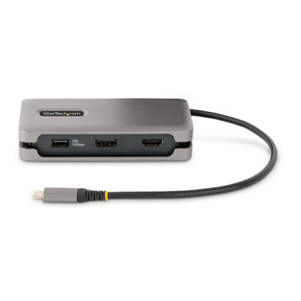 StarTech.com USB-C Multiport Adapter, 4K 60Hz HDMI/DP, 3-Port USB Hub, 100W Power Delivery Pass-Through, GbE, Travel Docking Sta - Afbeelding 5