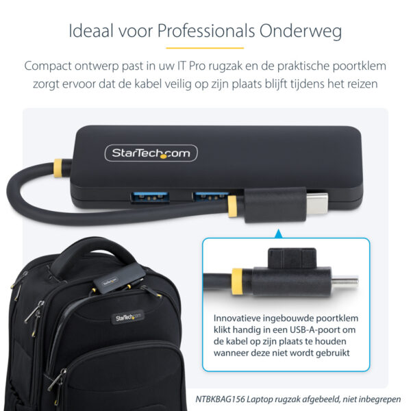 StarTech.com 4-Port USB-C Hub, 5Gbps, USB-C naar 4x USB-A, Bus Powered, Compacte Travel Mini USB Hub, Multi-Port USB 3.0 Splitte - Afbeelding 15