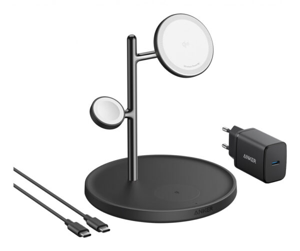 Anker MagGo Universeel Zwart USB Draadloos opladen Snel opladen Binnen