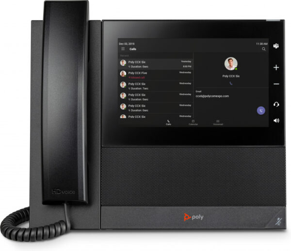 HP Poly CCX 600 Business Media Phone for Microsoft Teams and PoE-enabled IP telefoon - Afbeelding 3