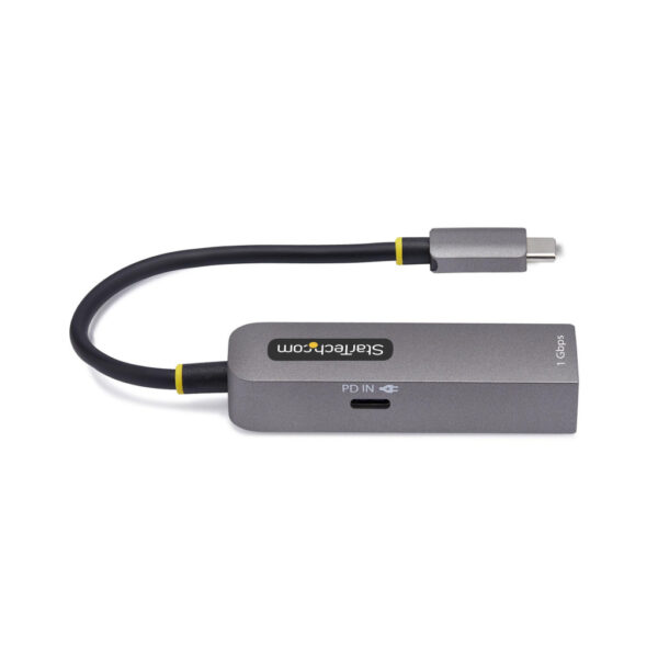 StarTech.com USB-C naar Ethernet Adapter, NIC, 100W PD Pass-Through, USB 3.0 Type-C 1Gbps Multi Speed Netwerk Adapter, Gigabit E - Afbeelding 4