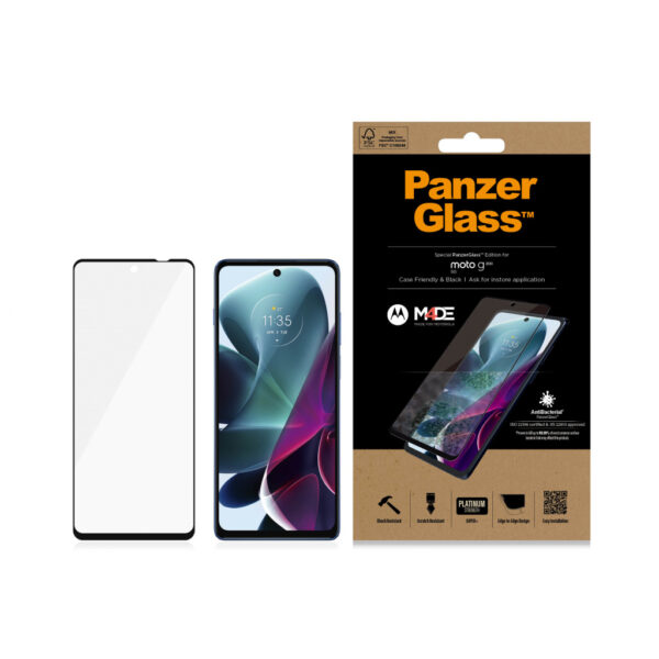 PanzerGlass 6563 scherm- & rugbeschermer voor mobiele telefoons Doorzichtige schermbeschermer Motorola 1 stuk(s) - Afbeelding 3