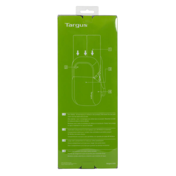Targus Zero Waste rugzak Casual rugzak Zwart Gerecycleerd plastic - Afbeelding 22