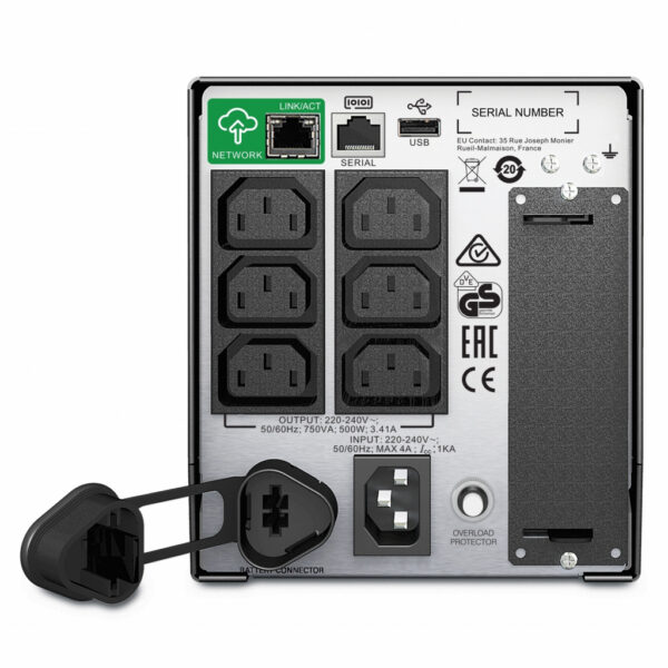 APC Smart-UPS SMT750IC - 6x C13, USB, SmartConnect, 750VA - Afbeelding 2