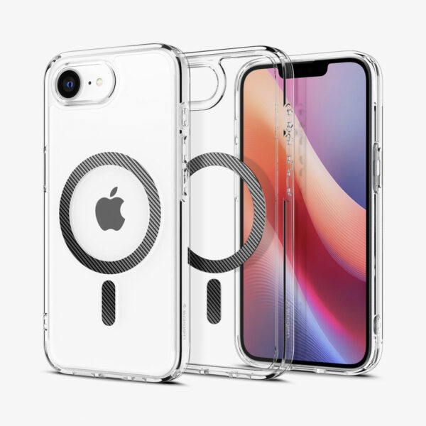 Spigen Ultra Hybrid (MagFit) mobiele telefoon behuizingen 15,5 cm (6.1") Hoes Koolstof, Transparant - Afbeelding 2