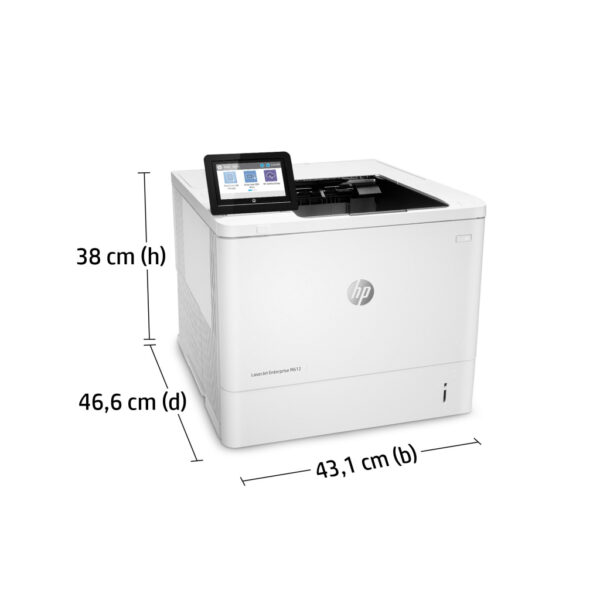 HP LaserJet Enterprise M612dn Zwart-wit Printer, Alleen Ethernet; Dubbelzijdig - Afbeelding 5
