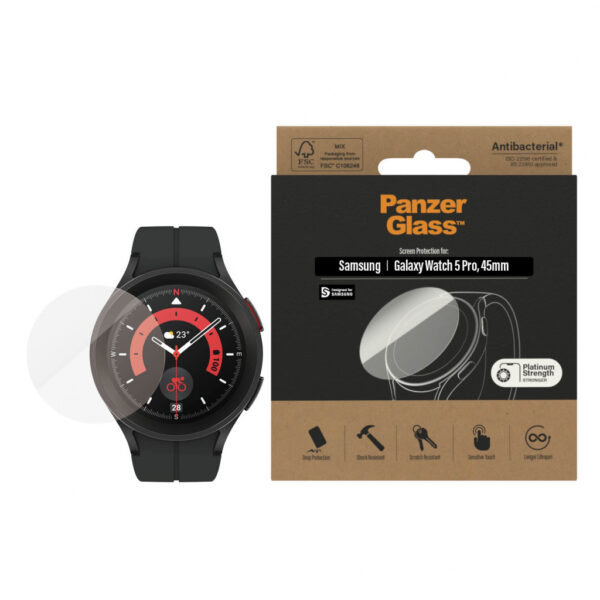 PanzerGlass ® Screen Protector Samsung Galaxy Watch 5 Pro 45mm Doorzichtige schermbeschermer 1 stuk(s) - Afbeelding 2